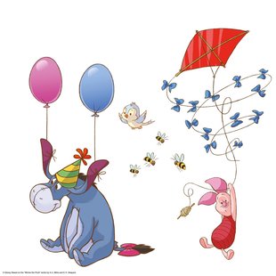 Raamsticker Winnie The Pooh
