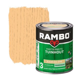 Rambo Pantserbeits Tuinhout Transparant Zijdeglans 1200 Kleurloos 0,75 Ltr