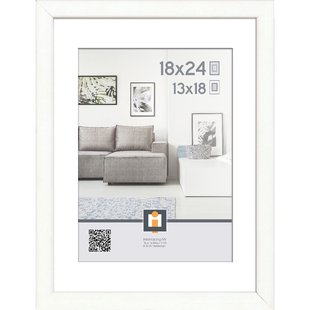 Intertrading Goteborg L11 Fotolijst Wit Hout 18x24cm