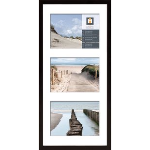 Fotolijst Madrid Zwart 23x50cm 3 Foto's