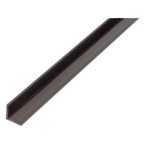 Alberts Hoekprofiel - Pvc Zwart - 15x15x1,2mm 1m