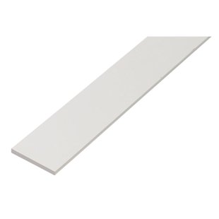Alberts Plat Profiel - Pvc Wit - 20x2mm 1m