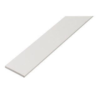 Alberts Plat Profiel - Pvc Wit - 20x2mm 2m