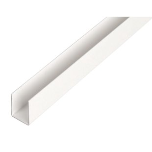 Alberts U-profiel - Pvc Wit - 21x20x1mm 1m