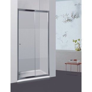 Allibert Verstelbare Schuifdeur Priva 116-121x190cm Chroom