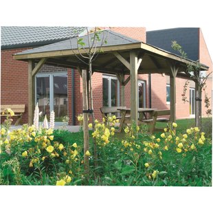 Solid Prieel Met Shingles S7718 Geïmpregneerd Hout 629x347cm