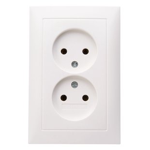 Berker Inbouwstopcontact S1 Ongeaard 2-polig Wit Ip20