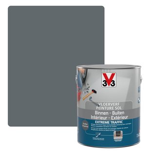 V33 Vloerverf Extrême Traffic Grafiet Zijdeglans 2,5l
