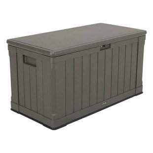 Lifetime Kussenbox Sacramento - Houtlook - Bruin - 439l - 128x64x67cm