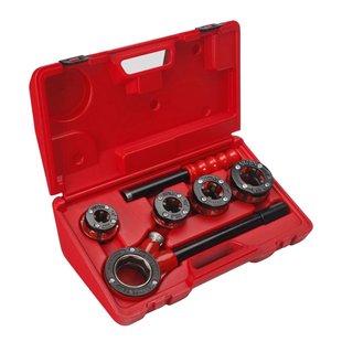 Koffer Draadsnij-ijzers Met Verwisselbare Koppen Rechts 1/2-11/4