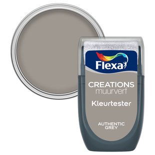 Flexa Creations Verftester - Mat - Authentic Grey - 30ml