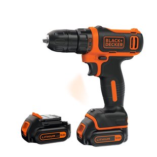 Black+decker Accuboormachine Bdcdd12kb-qw - 10,8v - (2x 1,5ah)
