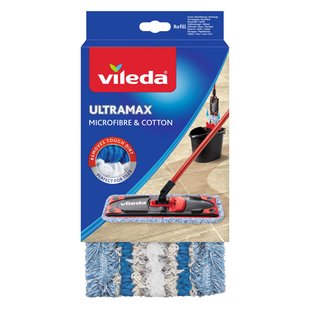 Vileda Microvezelmop Vervanger Voor Tegelvloeren Ultramax Microfibre & Cotton