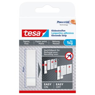 Tesa Powerstrips Montageband 77771 Voor Behang En Pleisterwerk 1 Kg 6 Stk