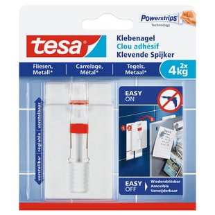 Tesa Powerstrips 77767 Verstelbare Tegel- En Metaalnagel 4 Kg
