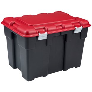Keter Opbergkoffer Explorer 185l Zwart/rood