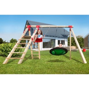 Weka Duo Schommel Tabaluga + Platform (trappen 2x5 Treden)