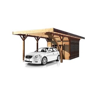 Solid Carport Met Berging 406x706x250cm
