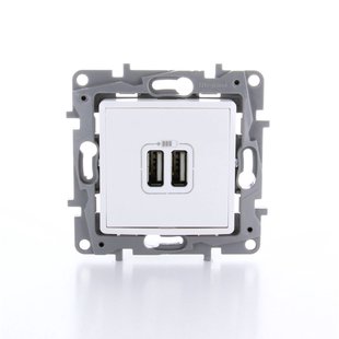 Legrand Usb-stopcontact Niloe Inbouw 2-voudig Wit