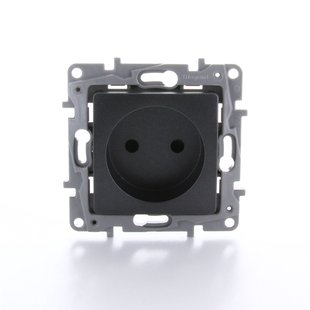 Legrand Stopcontact Niloe Inbouw 2-polig Antraciet