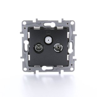 Legrand Stopcontact Tv/fm/sat Niloe Antraciet