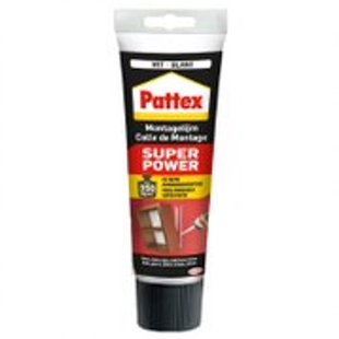 Pattex Montagelijm Super Power Waterbasis Wit 250g