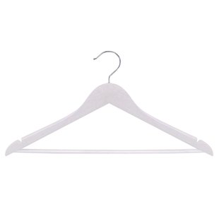 Set Van 5 Kleerhangers - Wit Hout
