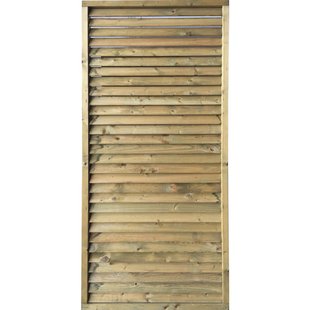 Solid Vaste Lamellenwand S1063 Geïmpregneerd Hout 90x200cm