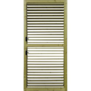 Solid Verstelbare Lamellenwand S1064 Geïmpregneerd Hout 90x200cm