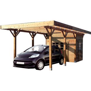 Solid Carport Met Berging 306x606x250cm