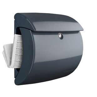 Burg Wachter Wandbrievenbus Piano 886 - Kunststof - Graniet - 38x40x17,8 Cm