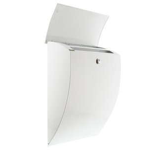 Burg-wächter Wandbrievenbus Milano 843 - Staal - Wit - 35,2x48,8x18,2 Cm