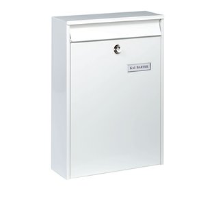 Burg Wachter Wandbrievenbus Leipzig 777 - Staal - Wit - 28,4x39,7x10,4 Cm