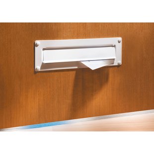 Burg Wachter Brievenbus Porta 796 - Aluminium - Wit - 30,4x10,1x0,5cm