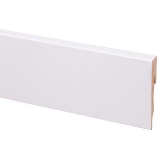 Cando Hoge Plint - Eik Naturel - Wit - 240cm - 12x80mm