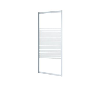 Baseline - Inloopdouche 90 X 185cm - Wit Profiel - 4 Mm Helder Glas