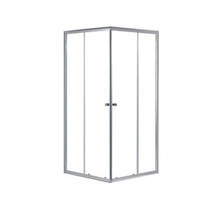 Aquavive Douchecabine Sicilie - Hoekinstap - 90x90x190cm - Chroom