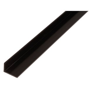Alberts Hoekprofiel - Pvc Zwart - 20x10x1,5mm 1m