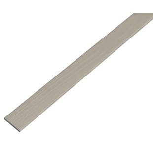 Alberts Plat Profiel - Aluminium Zilver - 20x2mm 1m - Zelfklevend