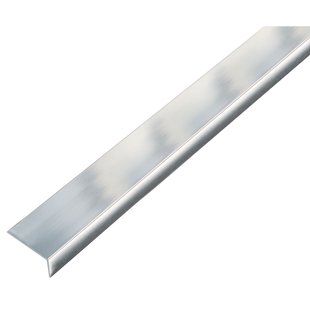 Alberts Hoekprofiel - Aluminium Chroom Look - 20x10x1mm 1m - Zelfklevend