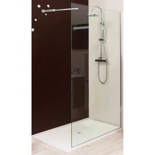 Aquavive - Inloopdouche Samos 100 X 210cm - Chroom Profiel - 6 Mm Helder Glas