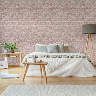 Decomode Vliesbehang Baksteen - Rood - 10,05m X 53cm