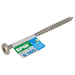 Spax Universele Schroef Hi.force Rvs A2 Discuskop Torx T40 - 8x160mm - 1 Stuks