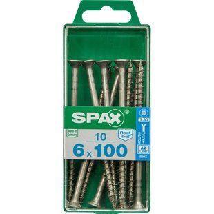 Spax Universele Schroef T-star Verzonken Kop Torx T30 - 6x100mm - 10 Stuks