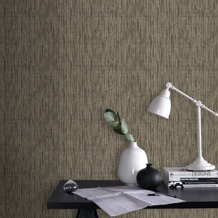 Vliesbehang Gras - Beige - Goud - 10,05m X 52cm