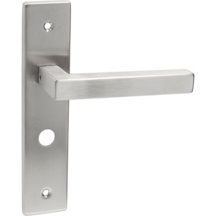 Avenue Deurkruk Op Schild Cubic - Rvs - Wc-vergrendeling - Afstand 63 Mm
