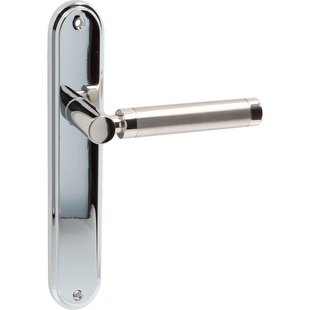 Avenue Deurkruk Op Schild Siena - Rvs - Chroom - Blind - Schild 230x40 Mm