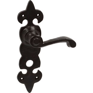 Avenue Deurkruk Op Schild Chateau - Smeedijzer - Zwart - Wc-sluiting - Afstand 63 Mm