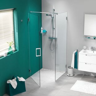 Sealskin I Am Draaideur Met Zijwand 90x90cm Chroom/zilver Hoogglans | 8mm Helder Glas + Antikalk