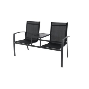 Central Park Tuinbank Nicola 2-zits Aluminium Antraciet